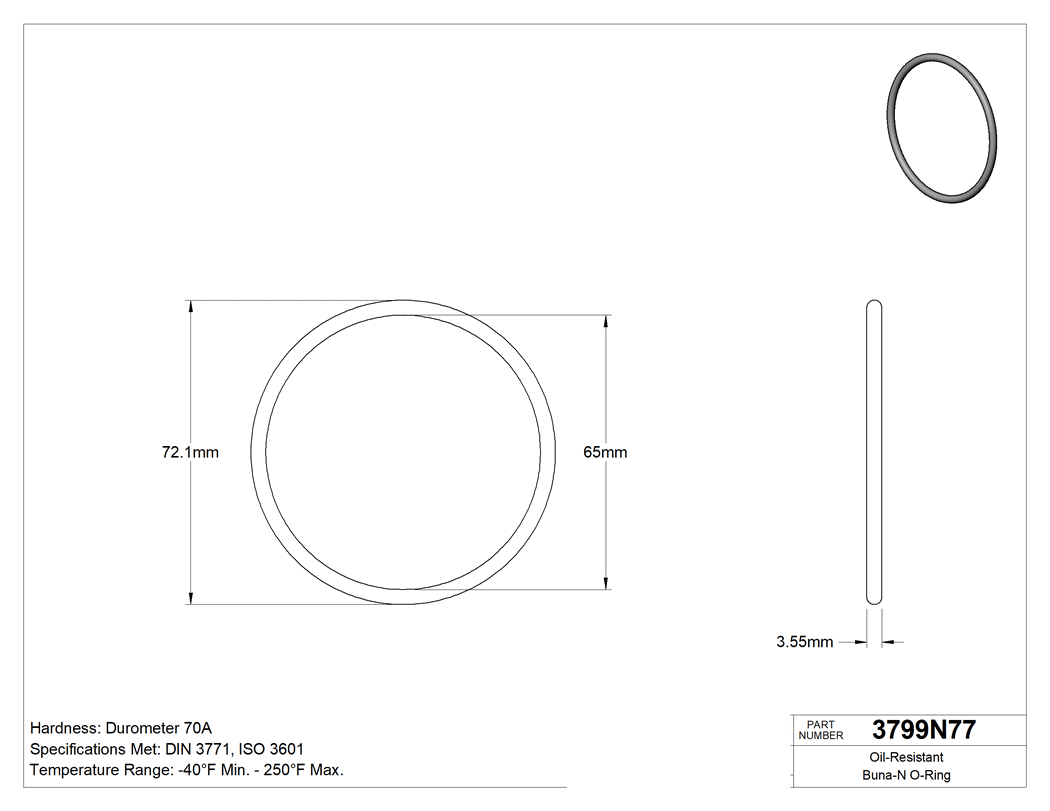 Technical drawing - 3799N77